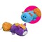 FlipaZoo Magic Tails Blue Dragon to Purple Unicorn - 2-In-1 Animal Plush w/ Bonus 5" Baby Org, Store Items Inside, Flips To Reveal 2nd Character, Kids